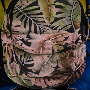 Tropical Print Backpack